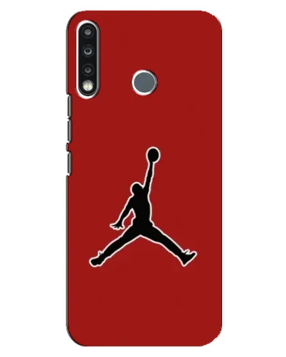 Чехол для TECNO Camon 12 CC7 с картинкой «Jordan Red Back»