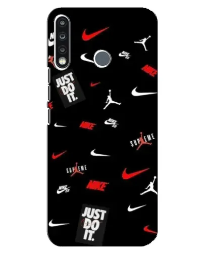 Чехол для TECNO Camon 12 CC7 с картинкой «Nike Mix Pattern»