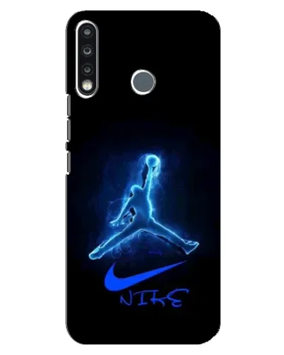 Чехол для TECNO Camon 12 CC7 с картинкой «Jordan Neon Blue»