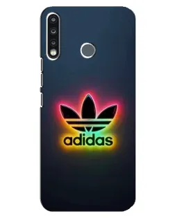 Чехол для TECNO Camon 12 CC7 с картинкой «Неоновый Adidas»