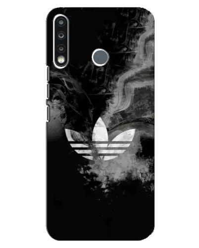 Чехол для TECNO Camon 12 CC7 с картинкой «Абстрактный дым Adidas»
