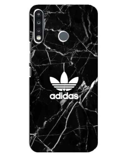 Чехол для TECNO Camon 12 CC7 с картинкой «Белый мрамор Adidas»