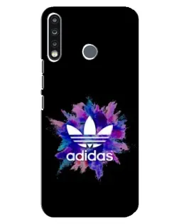 Чехол для TECNO Camon 12 CC7 с картинкой «Взрыв красок Adidas»