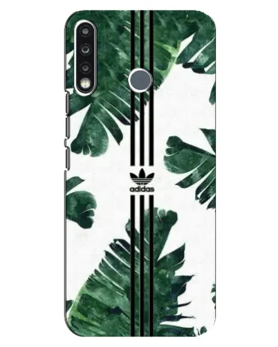 Чехол для TECNO Camon 12 CC7 с картинкой «Пальмовые листья адидас»