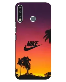 Чехол для TECNO Camon 12 CC7 с картинкой «Nike на закате солнца»