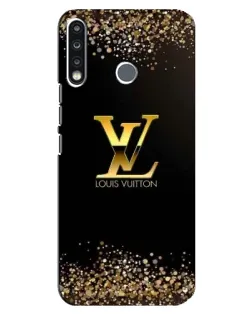 Чехол для TECNO Camon 12 CC7 с картинкой «LV — золотые искры»