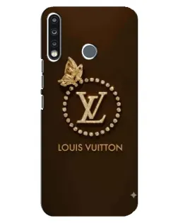 Чехол для TECNO Camon 12 CC7 с картинкой «LV — золотая печать»