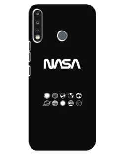 Чехол для TECNO Camon 12 CC7 с картинкой «NASA — технический принт»