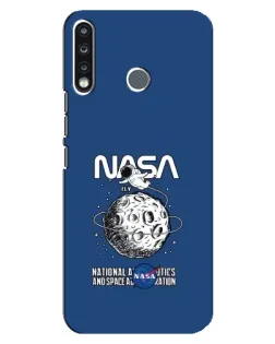 Чехол для TECNO Camon 12 CC7 с картинкой «NASA — лунная миссия»