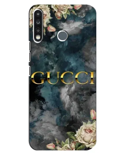 Чехол для TECNO Camon 12 CC7 с картинкой «Абстрактные цветы Gucci» Чехол для TECNO Camon 12 CC7 с картинкой «Абстрактные цветы Gucci»