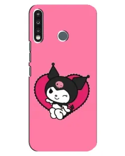 Чехол для TECNO Camon 12 CC7 с картинкой «Kuromi — любовь в сердце»