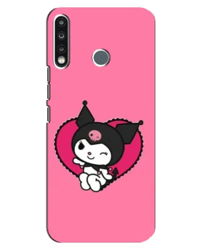 Чехол для TECNO Camon 12 CC7 с картинкой «Kuromi — любовь в сердце» Чехол для TECNO Camon 12 CC7 с картинкой «Kuromi — любовь в сердце»