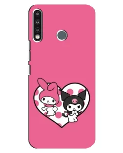 Чехол для TECNO Camon 12 CC7 с картинкой «Kuromi и My Melody»