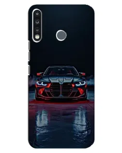 Чохол для TECNO Camon 12 CC7 з картинкою «BMW на мокрій дорозі»