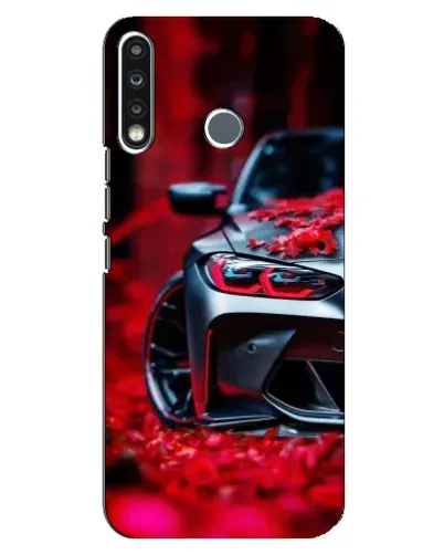 Чохол для TECNO Camon 12 CC7 з картинкою «Спортивна BMW та квіти» Чохол для TECNO Camon 12 CC7 з картинкою «Спортивна BMW та квіти»