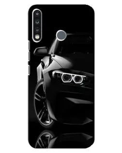 Чохол для TECNO Camon 12 CC7 з картинкою «Чорна BMW — профіль»
