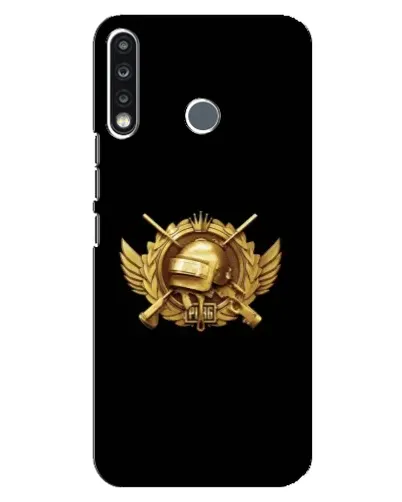 Чехол для TECNO Camon 12 CC7 с картинкой «PUBG — оранжевый градиент»