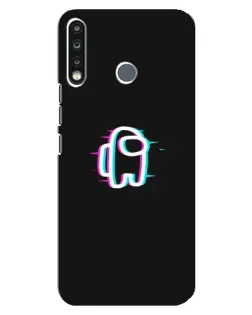 Чохол для TECNO Camon 12 CC7 з картинкою «Among Us неон»