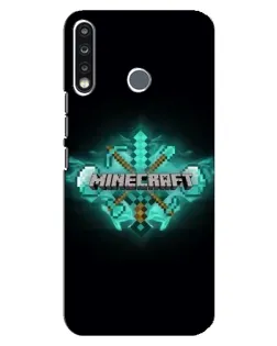 Чехол для TECNO Camon 12 CC7 с картинкой «Minecraft Diamond лого»