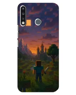 Чехол для TECNO Camon 12 CC7 с картинкой «Стив у башни»