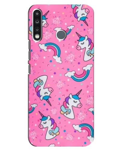Чохол для TECNO Camon 12 CC7 з картинкою «Unicorn паттерн рожевий» Чохол для TECNO Camon 12 CC7 з картинкою «Unicorn паттерн рожевий»