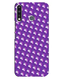 Чохол для TECNO Camon 12 CC7 з картинкою «Єдинороги на фіолетовому»