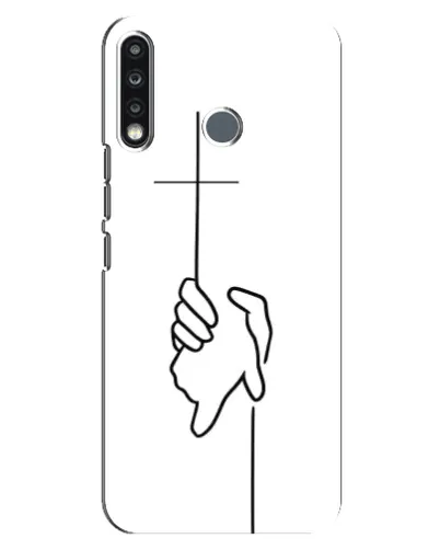 Чехол для TECNO Camon 12 CC7 с картинкой «Рука держит»