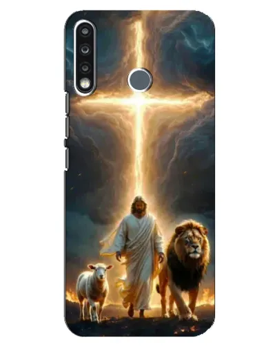 Чехол для TECNO Camon 12 CC7 с картинкой «Лев Иуды и Свет»