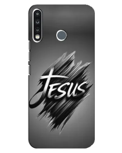 Чехол для TECNO Camon 12 CC7 с картинкой «Надпись Jesus Graffiti»