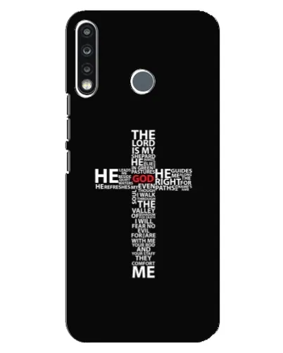 Чохол для TECNO Camon 12 CC7 з картинкою «Текстовий хрест» Чохол для TECNO Camon 12 CC7 з картинкою «Текстовий хрест»