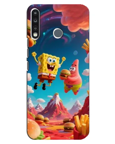 Чохол для TECNO Camon 12 CC7 з картинкою «Космічний фастфуд»
