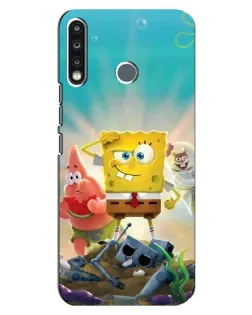 Чохол для TECNO Camon 12 CC7 з картинкою «Спанч Боб переможець»