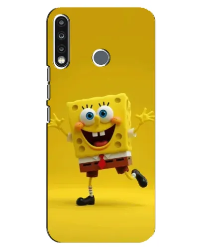 Чохол для TECNO Camon 12 CC7 з картинкою «Позитивний Губка Боб»