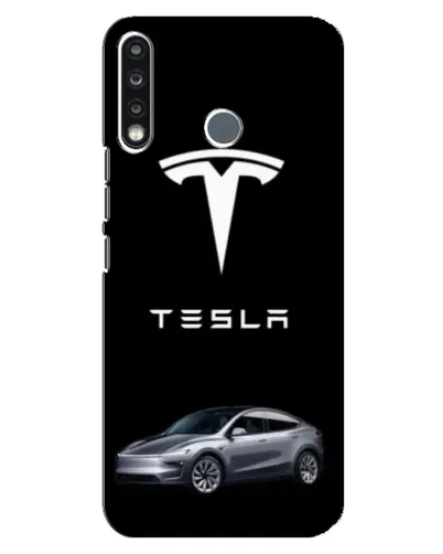 Чехол для TECNO Camon 12 CC7 с картинкой «Tesla Model Y»