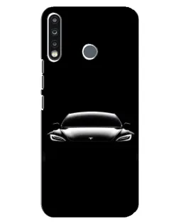 Чехол для TECNO Camon 12 CC7 с картинкой «Фары Tesla Night»
