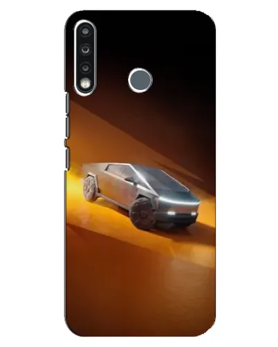 Чехол для TECNO Camon 12 CC7 с картинкой «Cybertruck в пустыне»