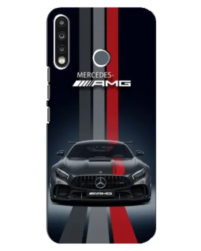 Чохол для TECNO Camon 12 CC7 з картинкою «Mercedes — білий карбон» Чохол для TECNO Camon 12 CC7 з картинкою «Mercedes — білий карбон»