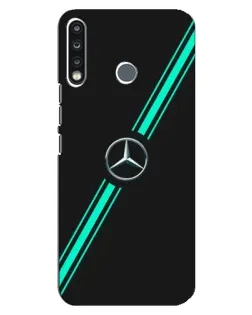 Чехол для TECNO Camon 12 CC7 с картинкой «Спортивные линии Mercedes»