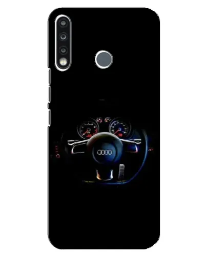 Чехол для TECNO Camon 12 CC7 с картинкой «Салон Audi — руль»
