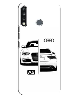Чехол для TECNO Camon 12 CC7 с картинкой «Audi — контрастный дизайн»