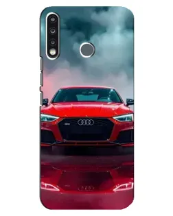 Чехол для TECNO Camon 12 CC7 с картинкой «Audi RS — красный стиль»