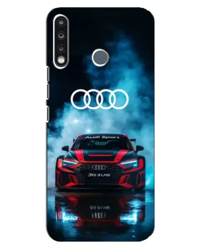 Чехол для TECNO Camon 12 CC7 с картинкой «Audi Sport — неон»