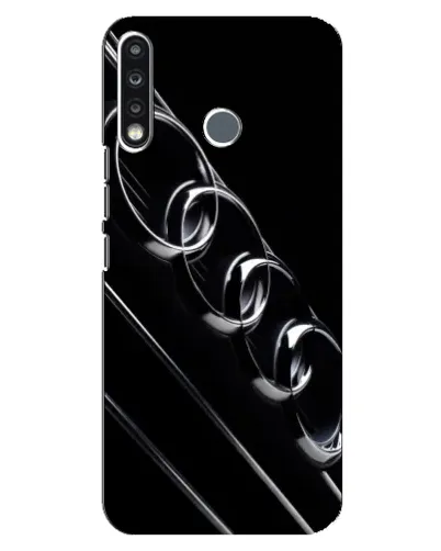 Чехол для TECNO Camon 12 CC7 с картинкой «Audi — абстрактные кольца»