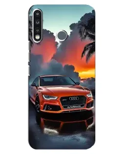 Чехол для TECNO Camon 12 CC7 с картинкой «Audi — закат»