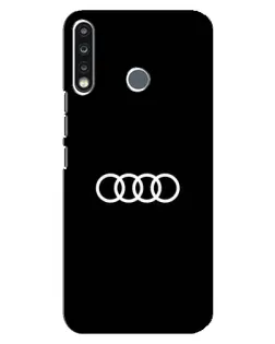 Чехол для TECNO Camon 12 CC7 с картинкой «Audi White Logo»