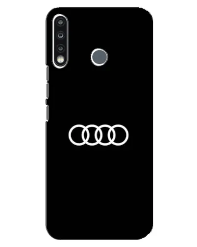Чехол для TECNO Camon 12 CC7 с картинкой «Audi White Logo»