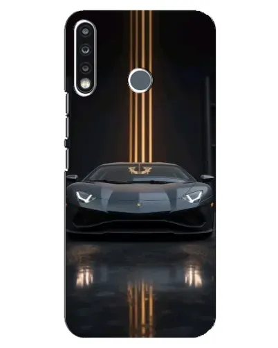 Чехол для TECNO Camon 12 CC7 с картинкой «Lamborghini золотые линии»