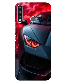 Чохол для TECNO Camon 12 CC7 з картинкою «Lamborghini червоне сяйво»