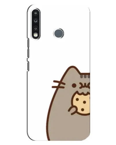 Чохол для TECNO Camon 12 CC7 з картинкою «Пушин з печивом»