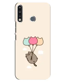 Чохол для TECNO Camon 12 CC7 з картинкою «Пушин на кульках»